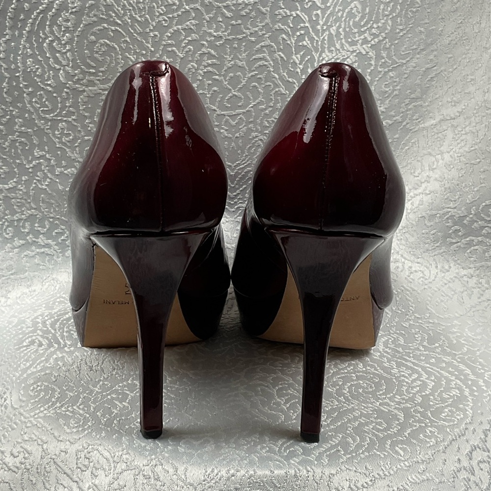 ANTONIO MELANI Women’s Sz9.5 Deep Red Heels - Picture 5 of 8